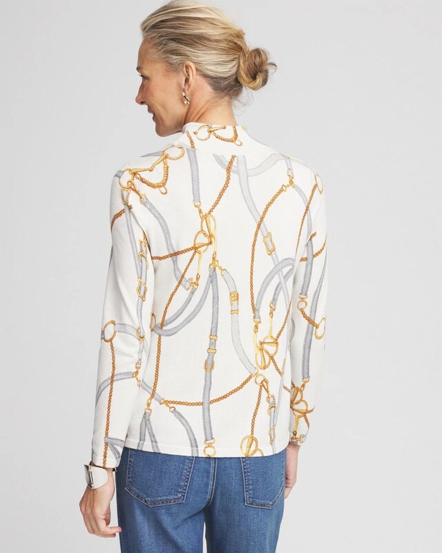 Shimmer Mockneck Pullover Sweater - image 3